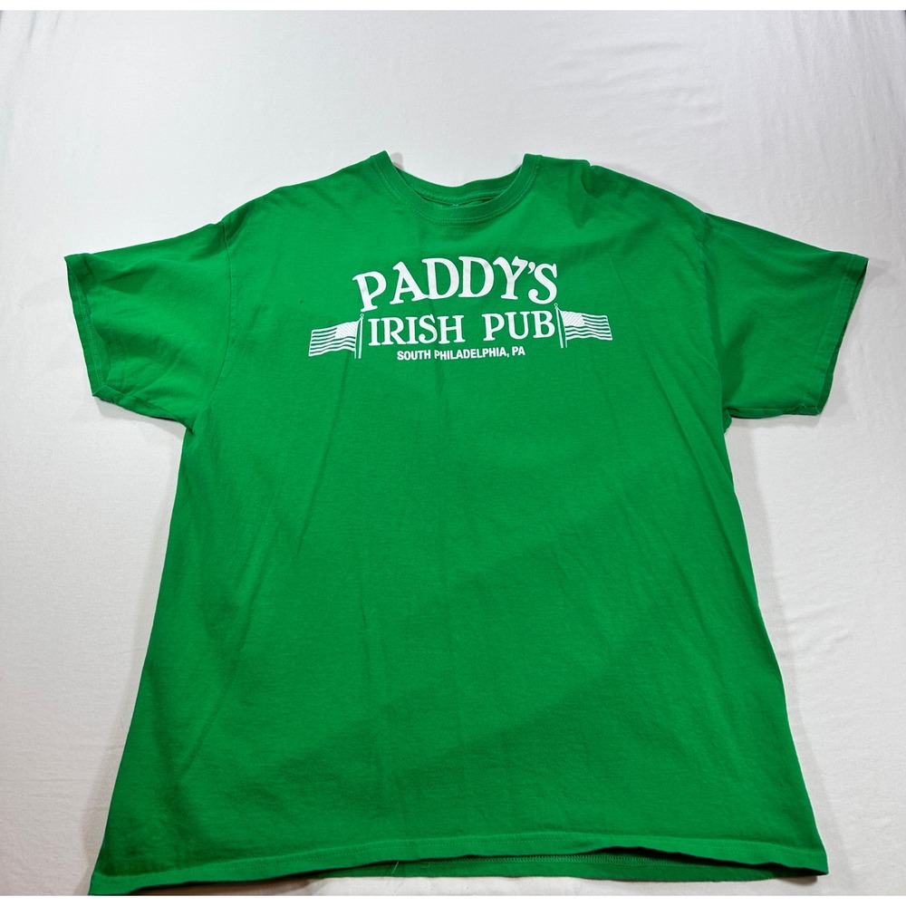 Always Sunny in Philadelphia Paddys Irish Pub T Shirt Green XL Ripple Junction